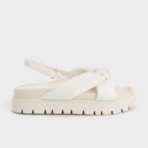 NWT Charles and Keith Nylon Knitted Platform Sandals - Size EU 41 (US 11)